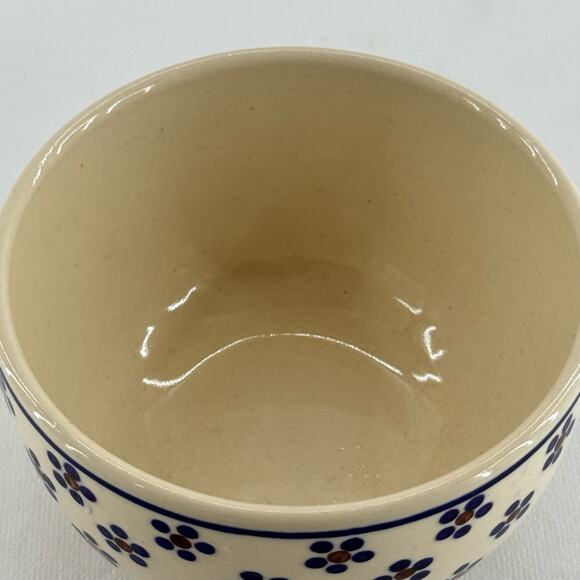 Boleslawiec Polish Ceramic Pottery Apple Baker Roaster Daisy Dots Handmade - Picture 4 of 8